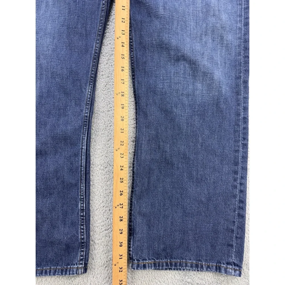 Levis 569 Jeans Men 40x32 Blue Loose Baggy Straight Whisker Distress Denim‎